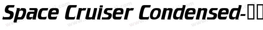 Space Cruiser Condensed字体转换